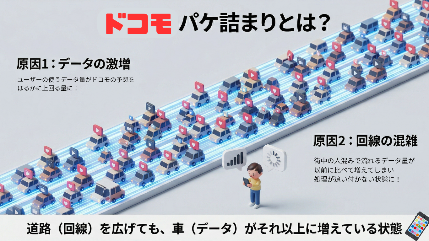 ドコモパケ詰まり　解説